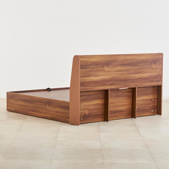 Serenity Frida King Bed with Hydraulic Storage - Brown