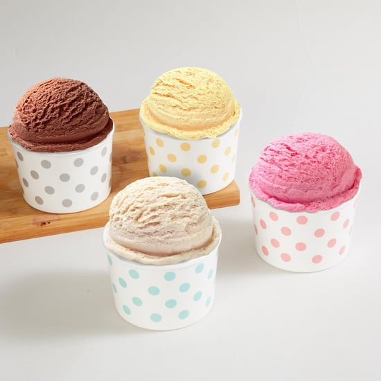 Bakers Pride Set of 4 Melamine Polka Dot Ice Cream Bowls - 550ml