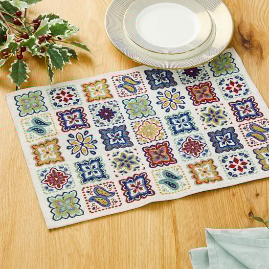 Corsica Polycotton Mosaic Printed Placemat