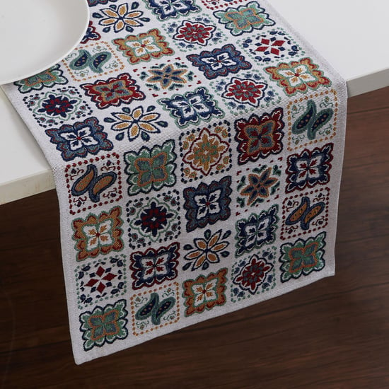 Corsica Mosaic Cotton Table Runner