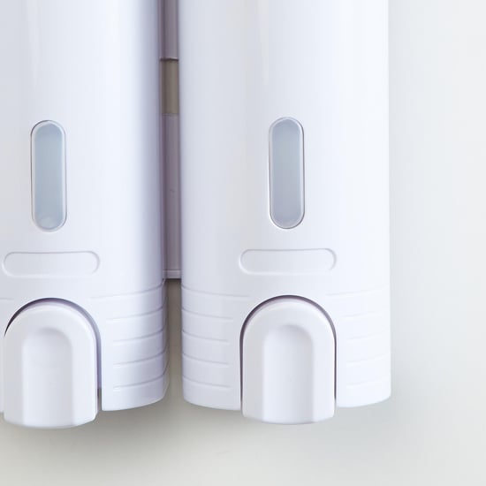 Orion Kelly Plastic Wall Mounted Double Soap Dispenser - 380ml