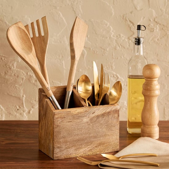 Mirage Wood Utensil Holder