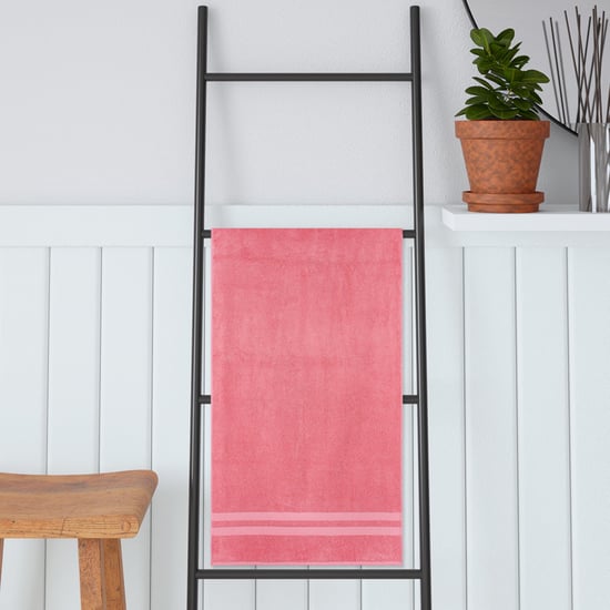 PORTICO Cloud Pink Textured Cotton Bath Towel - 75x150cm