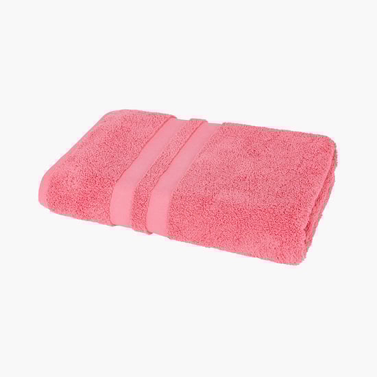 PORTICO Cloud Pink Textured Cotton Bath Towel - 75x150cm