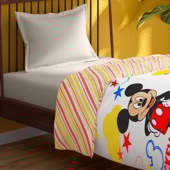PORTICO License Multicolour Mickey Printed Cotton Single Comforter - 152x220cm