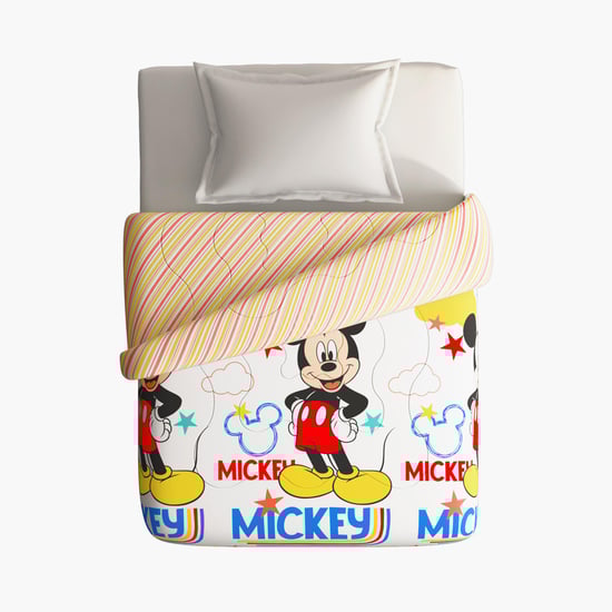 PORTICO License Multicolour Mickey Printed Cotton Single Comforter - 152x220cm