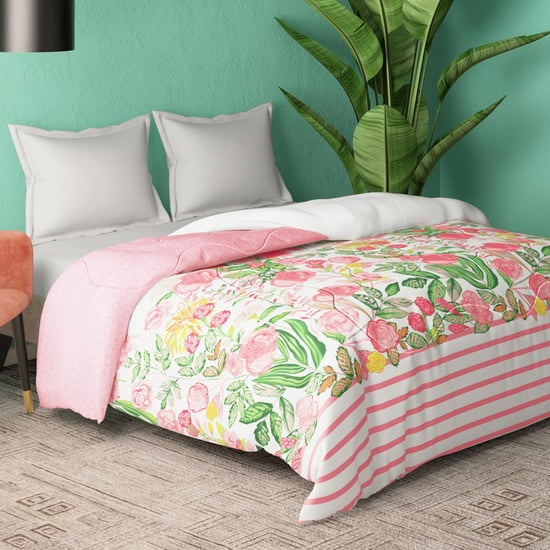 PORTICO Cadence Multicolour Printed Cotton King Comforter - 224x274cm