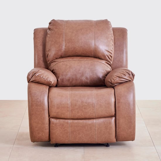 Ashby Nxt Faux Leather 1-Seater Recliner - Brown
