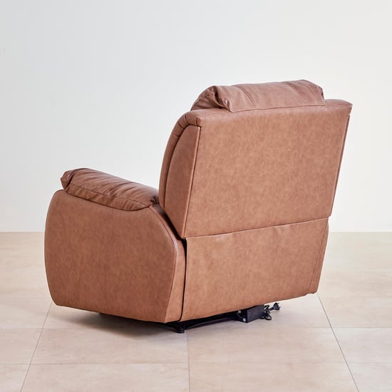 Ashby Nxt Faux Leather 1-Seater Recliner - Brown