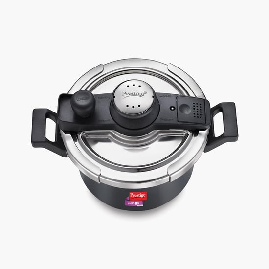 PRESTIGE Clip On Mini Svachh Black Aluminium Pressure Cooker - 3l