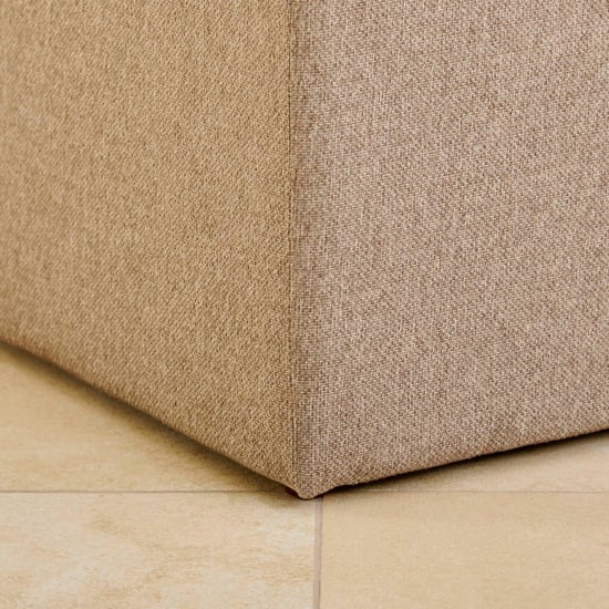 Archie Fabric Pouffe - Brown