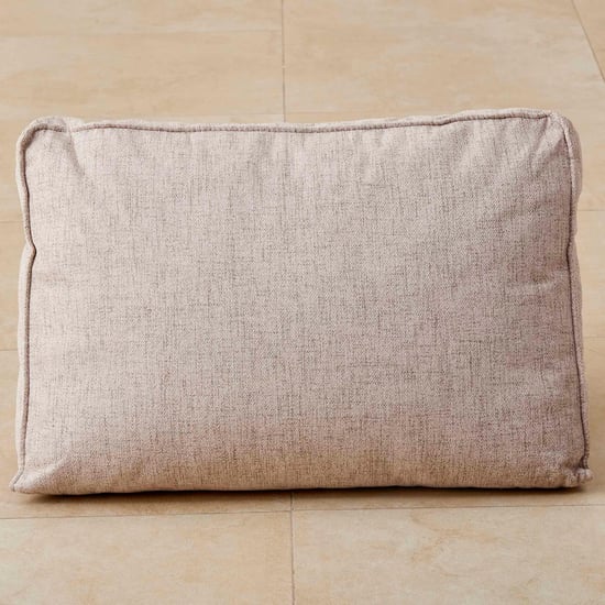 Ebony Fabric Sofa Bed with Back Rest - Beige