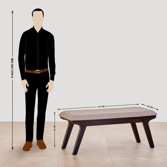 Kiro 6-Seater Dining Set with Chairs and Bench - Black