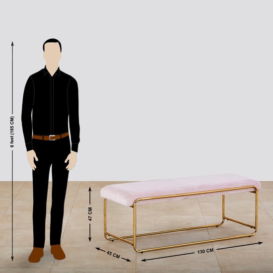 Monarch Black and Pink Glass Top 6- Seater Dining Table Set with 4 Chairs and 1 Bench