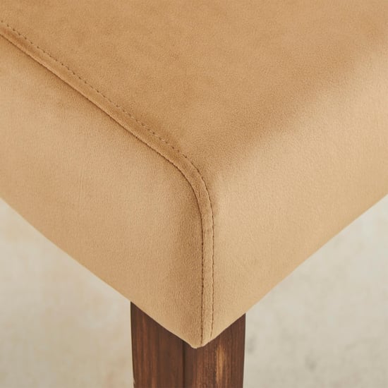 Varna Mango Wood 6-Seater Dining Set with Chairs - Brown