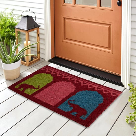 Corsica Indian Elephant Coir Printed Doormat - 40x60cm