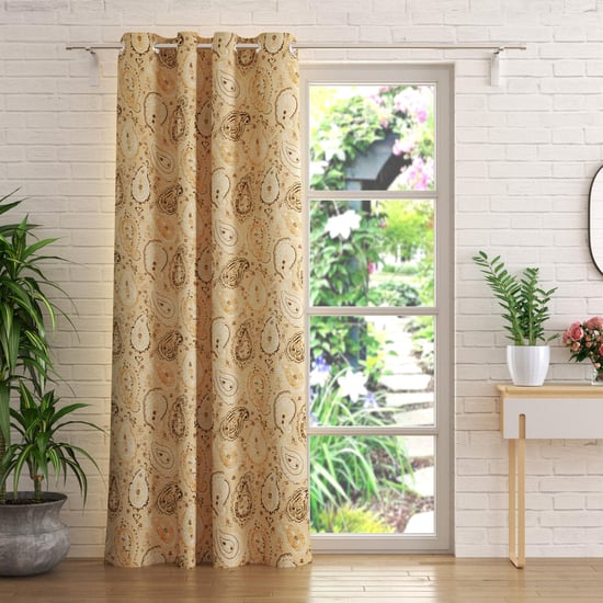 Mellow Printed Room Darkening Door Curtain