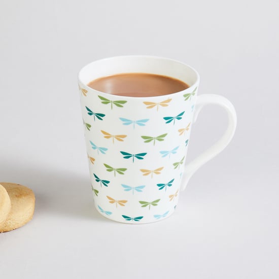 Corsica Dragonfly Bone China Printed Milk Mugs - 340ml