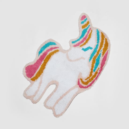 Slate Kids Unicorn-Shaped Anti-Slip Bath Mat - 70x50cm