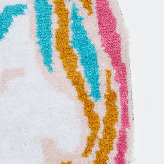 Slate Kids Unicorn-Shaped Anti-Slip Bath Mat - 70x50cm