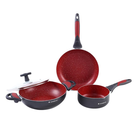 WONDERCHEF Burlington 3Pcs Aluminium Non-Stick Cookware Set