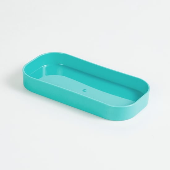 Everyday Essential Teal Polypropylene Bathroom Accessory Set - 3Pcs