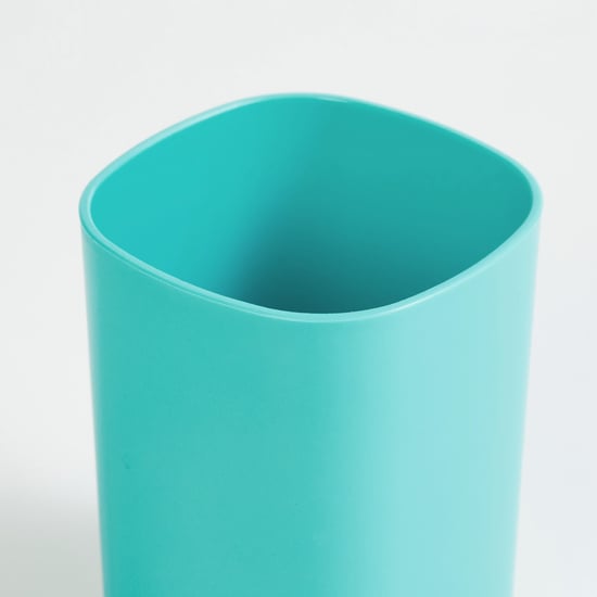 Everyday Essential Teal Polypropylene Bathroom Accessory Set - 3Pcs