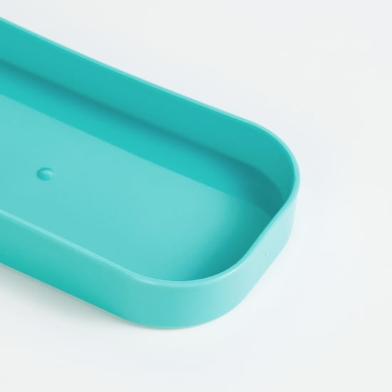 Everyday Essential Teal Polypropylene Bathroom Accessory Set - 3Pcs