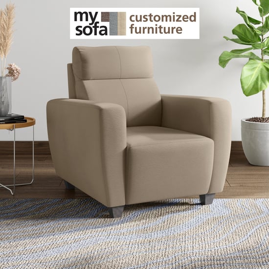 Helios Emily Velvet 1-Seater Sofa - Customized Furniture