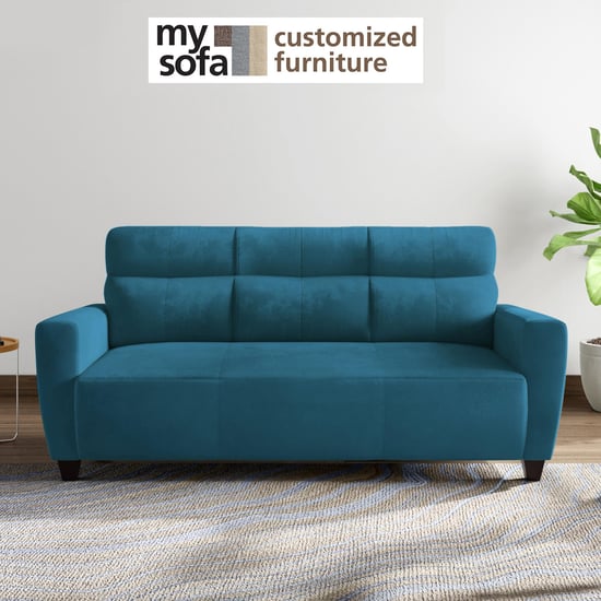 Helios Emily Velvet 3-Seater Sofa - Customized Furniture