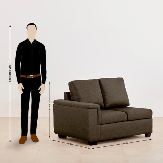 Signature NXT Fabric 7-Seater Sectional Sofa - Brown