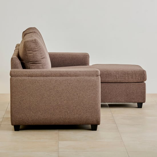 Signature NXT Arden Fabric 3-Seater Sectional Sofa with Right Chaise - Brown