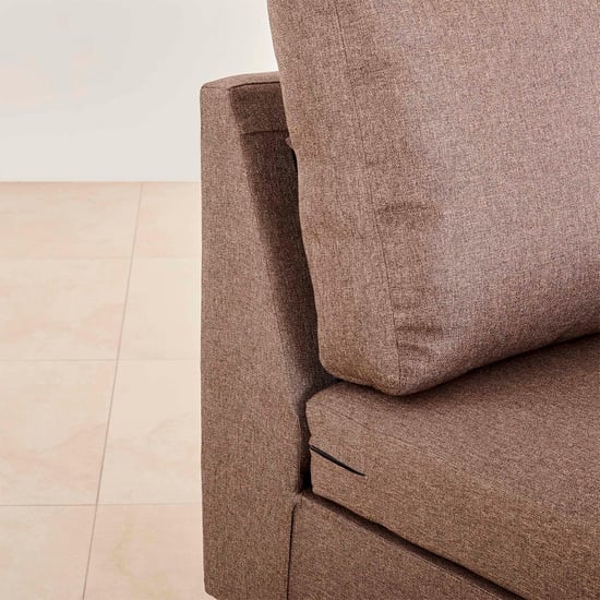 Signature Fabric 5-Seater Sectional Sofa with Right Chaise - Brown