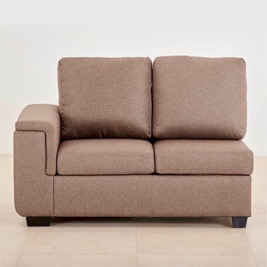 Signature Fabric 5-Seater Sectional Sofa with Right Chaise - Brown