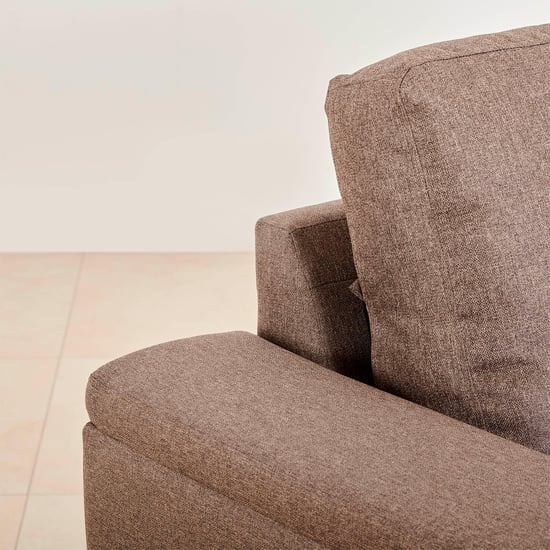 Signature Fabric 5-Seater Sectional Sofa with Right Chaise - Brown