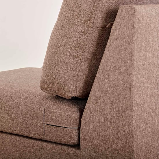 Signature Fabric 5-Seater Sectional Sofa with Right Chaise - Brown