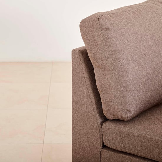 Signature Fabric 5-Seater Sectional Sofa with Right Chaise - Brown