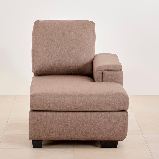 Signature Fabric 5-Seater Sectional Sofa with Right Chaise - Brown