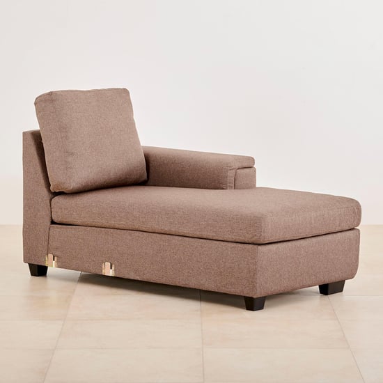 Signature Fabric 5-Seater Sectional Sofa with Right Chaise - Brown