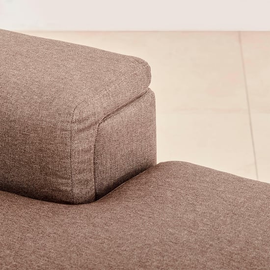 Signature Fabric 5-Seater Sectional Sofa with Right Chaise - Brown