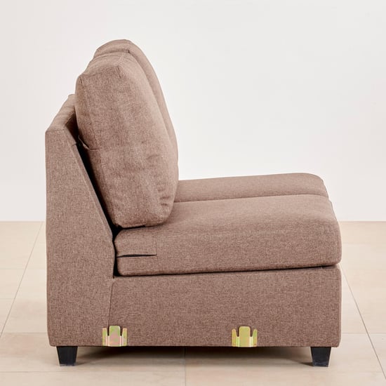 Signature Fabric 5-Seater Sectional Sofa with Right Chaise - Brown