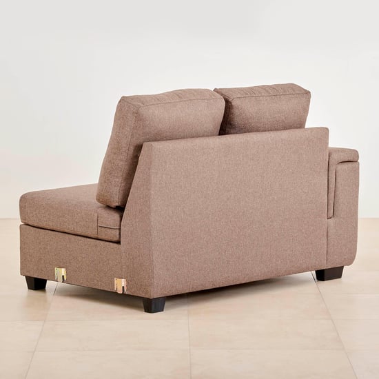 Signature Arden Fabric 6-Seater Sectional Sofa with Right Chaise - Brown