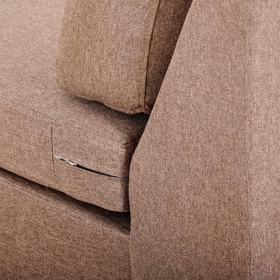 Signature Arden Fabric 6-Seater Sectional Sofa with Right Chaise - Brown