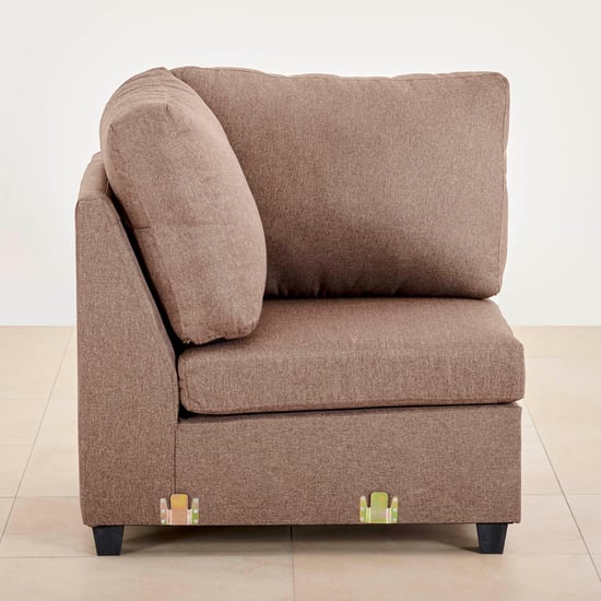 Signature Arden Fabric 6-Seater Sectional Sofa with Right Chaise - Brown