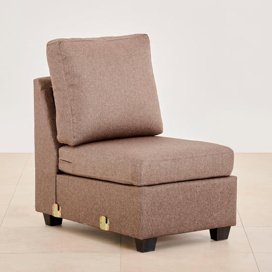 Signature Arden Fabric 6-Seater Sectional Sofa with Right Chaise - Brown