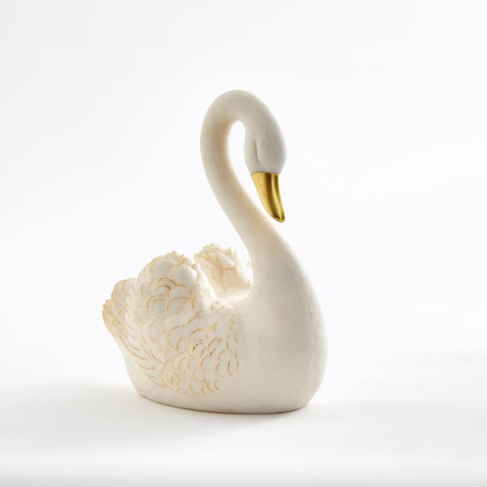 Magnus Set of 2 Polyresin Swan Figurines
