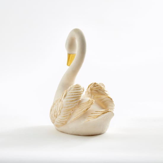 Magnus Set of 2 Polyresin Swan Figurines
