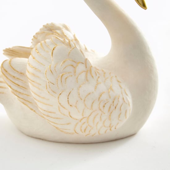 Magnus Set of 2 Polyresin Swan Figurines