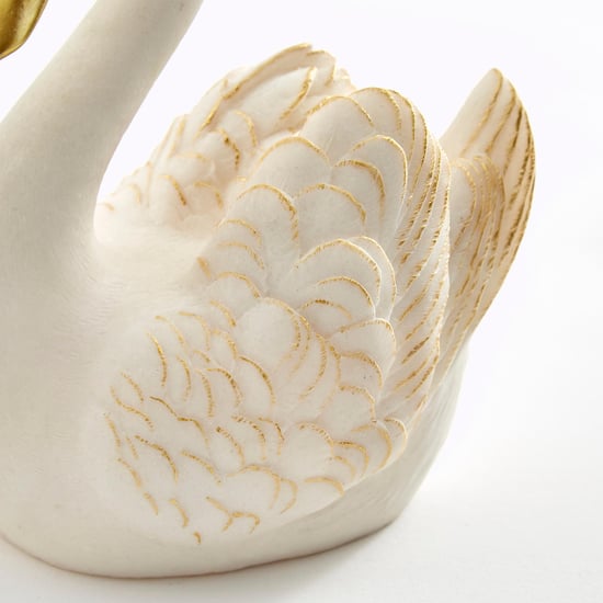 Magnus Set of 2 Polyresin Swan Figurines