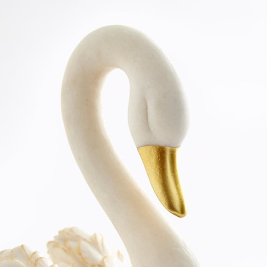 Magnus Set of 2 Polyresin Swan Figurines